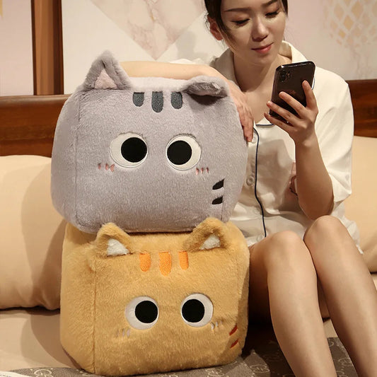 kawaiies-softtoys-plushies-kawaii-plush-Kawaii Fluffy Cube Cat Plushie Collection Soft toy 