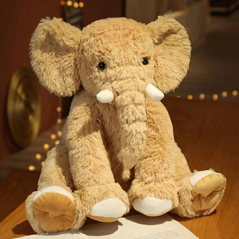 kawaiies-softtoys-plushies-kawaii-plush-Kawaii Fluffy Elephant Plush Family Soft toy Brown 