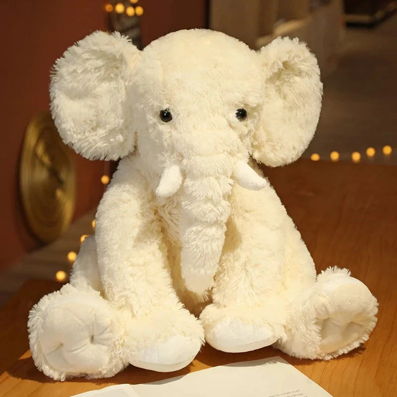 kawaiies-softtoys-plushies-kawaii-plush-Kawaii Fluffy Elephant Plush Family Soft toy Cream 