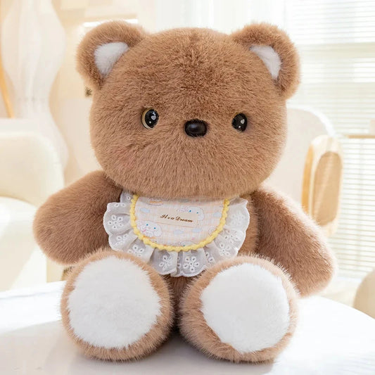kawaiies-softtoys-plushies-kawaii-plush-Kawaii Fluffy Sitting Animal Plushie Squad Soft toy Brown Bear 