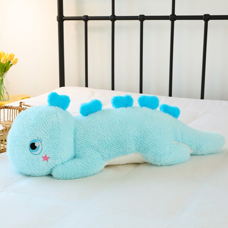 kawaiies-softtoys-plushies-kawaii-plush-Kawaii Fluffy Stegosaurus Dinosaur Plushies Soft toy Blue 60cm 