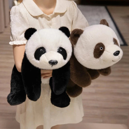 kawaiies-softtoys-plushies-kawaii-plush-Kawaii Fuzzy Black Brown Panda Plushies Soft toy 