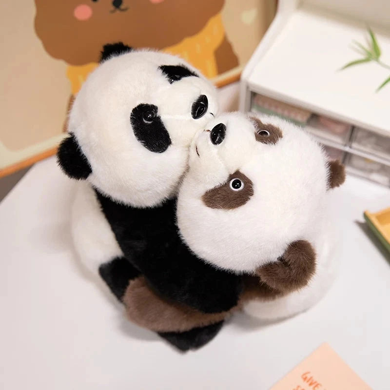 kawaiies-softtoys-plushies-kawaii-plush-Kawaii Fuzzy Black Brown Panda Plushies Soft toy 