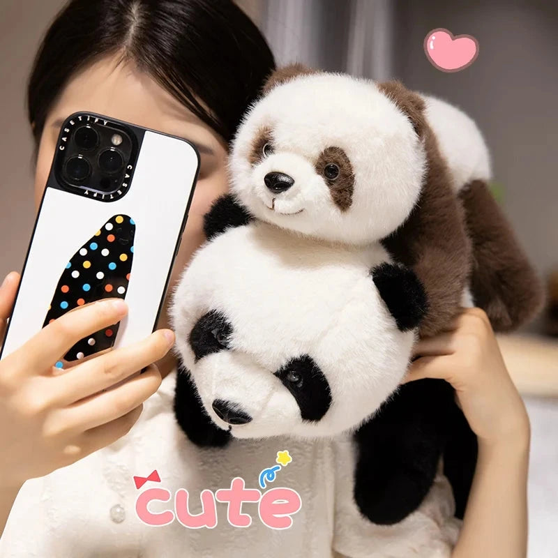 kawaiies-softtoys-plushies-kawaii-plush-Kawaii Fuzzy Black Brown Panda Plushies Soft toy 