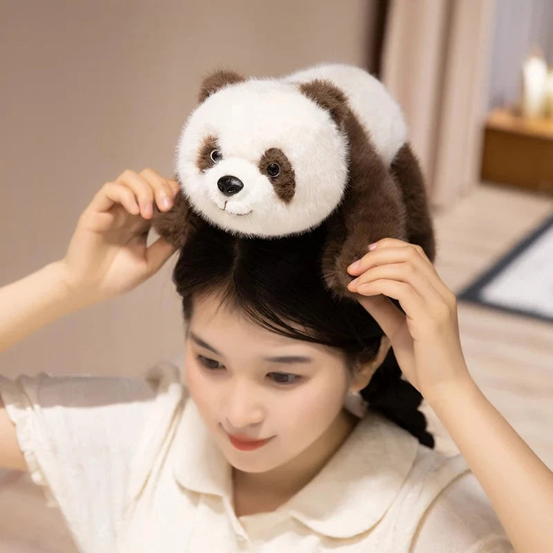 kawaiies-softtoys-plushies-kawaii-plush-Kawaii Fuzzy Black Brown Panda Plushies Soft toy 