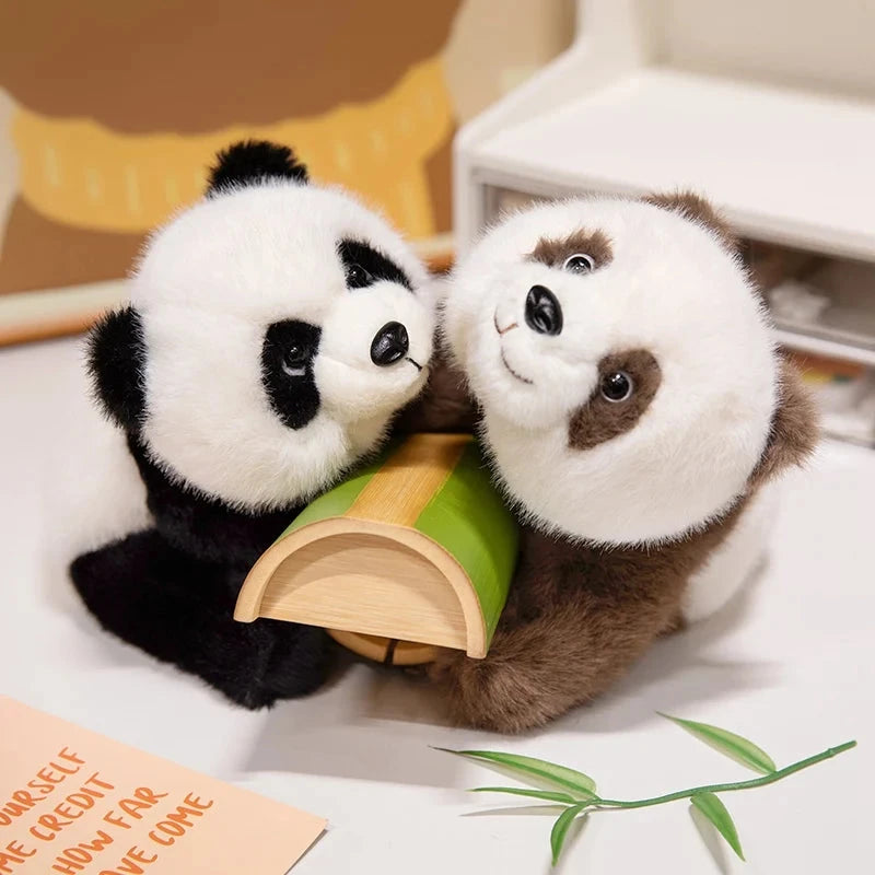 kawaiies-softtoys-plushies-kawaii-plush-Kawaii Fuzzy Black Brown Panda Plushies Soft toy 