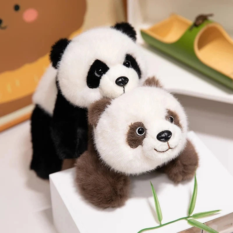 kawaiies-softtoys-plushies-kawaii-plush-Kawaii Fuzzy Black Brown Panda Plushies Soft toy 