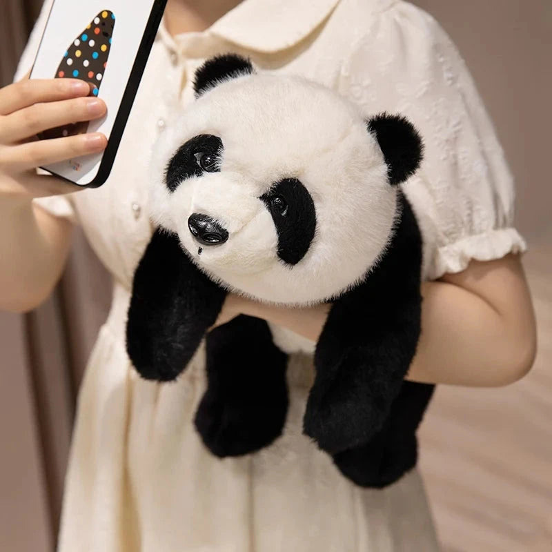 kawaiies-softtoys-plushies-kawaii-plush-Kawaii Fuzzy Black Brown Panda Plushies Soft toy 