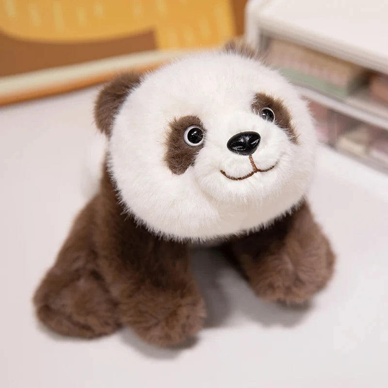 kawaiies-softtoys-plushies-kawaii-plush-Kawaii Fuzzy Black Brown Panda Plushies Soft toy Brown 30cm 