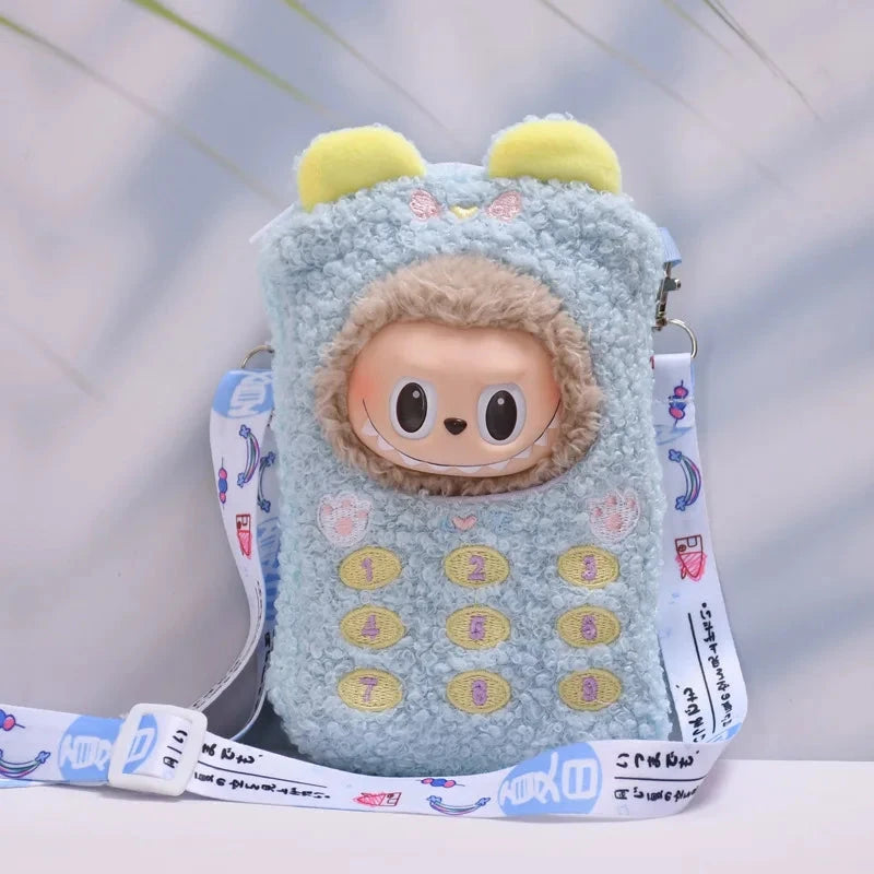 kawaiies-softtoys-plushies-kawaii-plush-Kawaii Gameboy Cell Phone Labubu Outfit with Straps Accessories Blue 