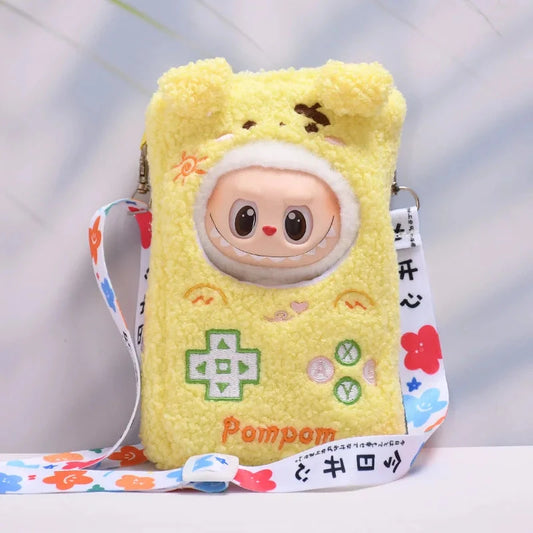 kawaiies-softtoys-plushies-kawaii-plush-Kawaii Gameboy Cell Phone Labubu Outfit with Straps Accessories Yellow 