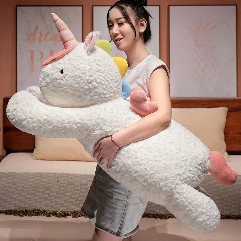 kawaiies-softtoys-plushies-kawaii-plush-Kawaii Giant Chibi White Unicorn Plushie Soft toy 