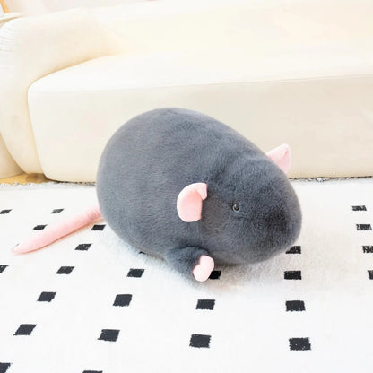 kawaiies-softtoys-plushies-kawaii-plush-Kawaii Giant Mouse Rat Plushies Soft toy Dark Grey (Stormy) 18cm 