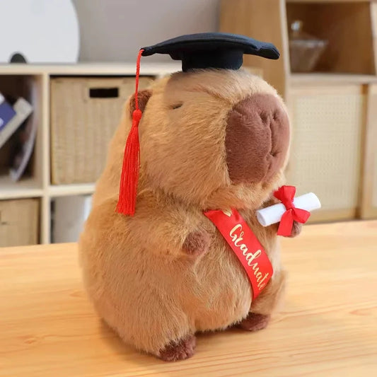 kawaiies-softtoys-plushies-kawaii-plush-Kawaii Graduation Capybara Plushies Soft toy Brown 
