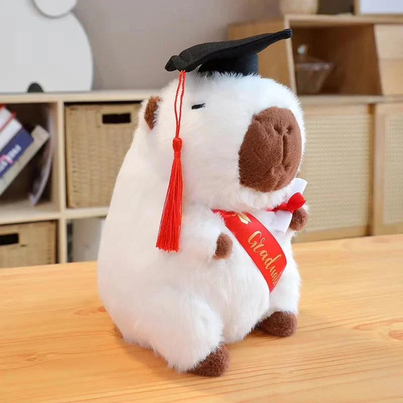 kawaiies-softtoys-plushies-kawaii-plush-Kawaii Graduation Capybara Plushies Soft toy White 