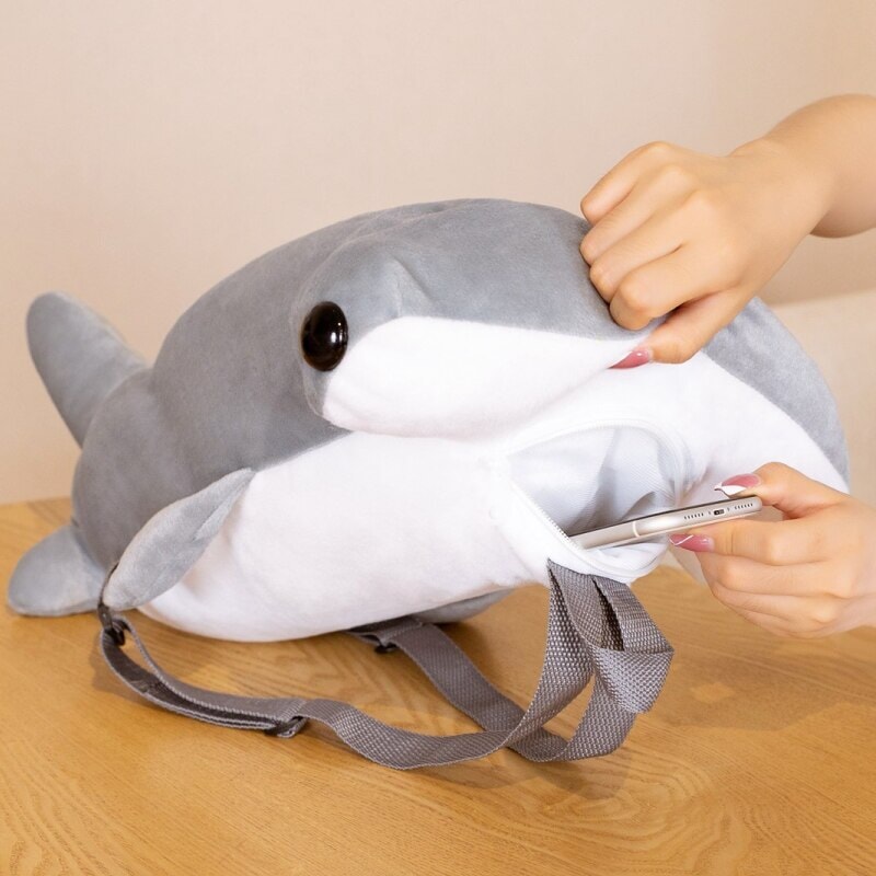 kawaiies-softtoys-plushies-kawaii-plush-Kawaii Hammerhead Shark Plush Backpack Apparel 