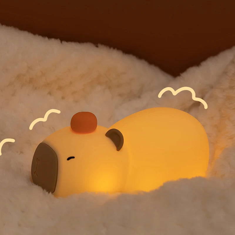kawaiies-softtoys-plushies-kawaii-plush-Kawaii Laying Capybara LED Night Light Home Decor 