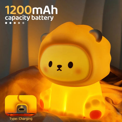 kawaiies-softtoys-plushies-kawaii-plush-Kawaii Lion LED Night Light Home Decor 