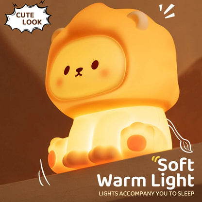 kawaiies-softtoys-plushies-kawaii-plush-Kawaii Lion LED Night Light Home Decor 