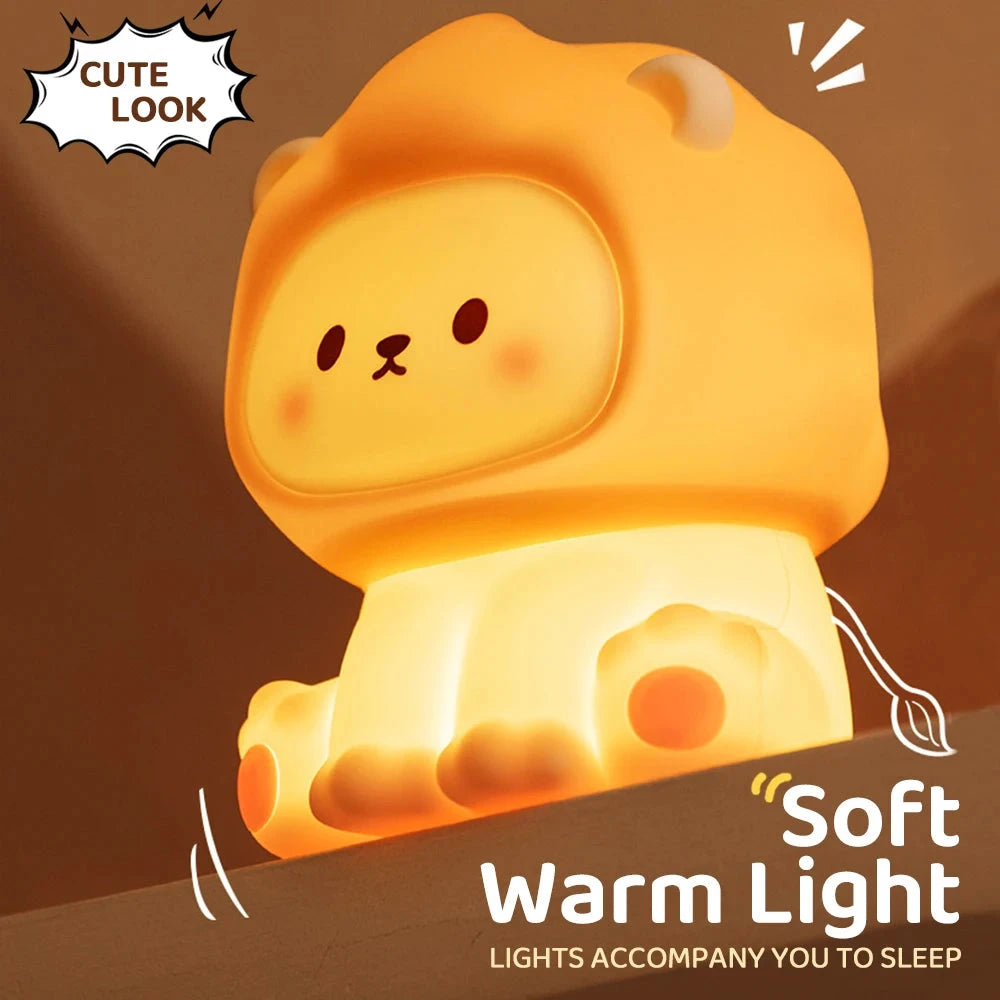 kawaiies-softtoys-plushies-kawaii-plush-Kawaii Lion LED Night Light Home Decor 