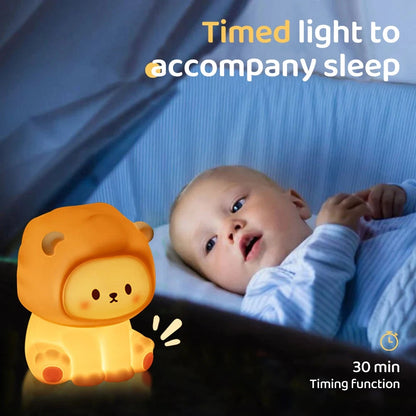 kawaiies-softtoys-plushies-kawaii-plush-Kawaii Lion LED Night Light Home Decor 