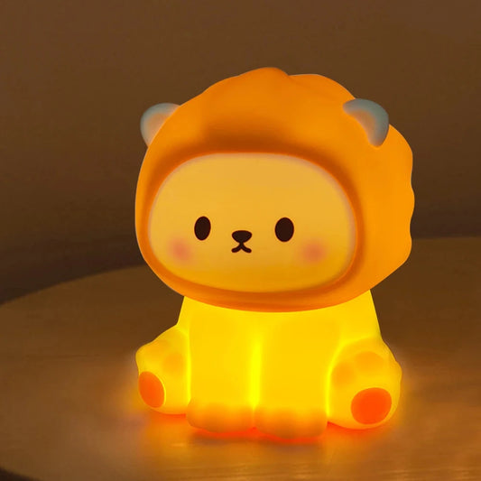kawaiies-softtoys-plushies-kawaii-plush-Kawaii Lion LED Night Light Home Decor 