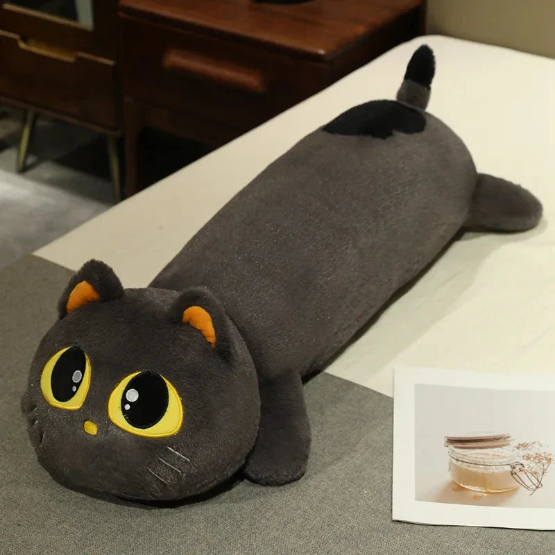 kawaiies-softtoys-plushies-kawaii-plush-Kawaii Long Snuggly Cat Plush Family Soft toy Gray 90cm / 35in 