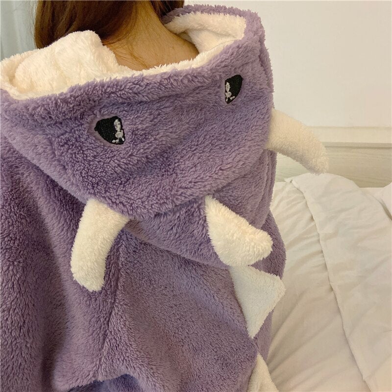 kawaiies-softtoys-plushies-kawaii-plush-Kawaii Pastel Dragon Plush Hoodie Blanket | NEW Apparel 