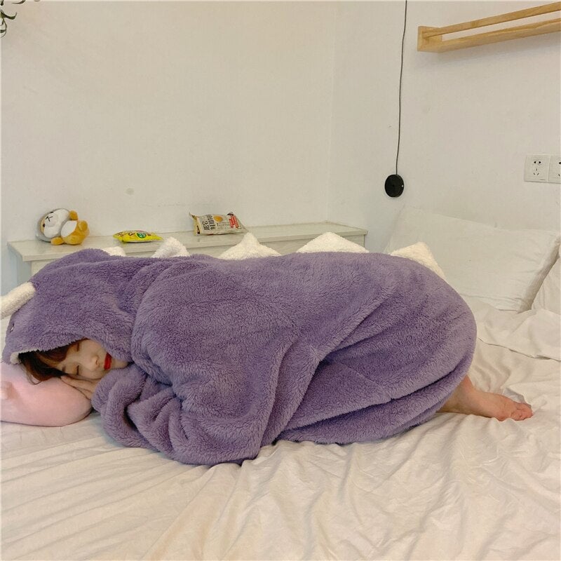 kawaiies-softtoys-plushies-kawaii-plush-Kawaii Pastel Dragon Plush Hoodie Blanket | NEW Apparel 