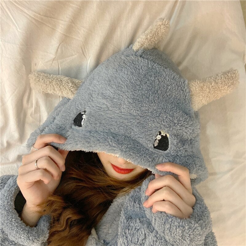 kawaiies-softtoys-plushies-kawaii-plush-Kawaii Pastel Dragon Plush Hoodie Blanket | NEW Apparel 