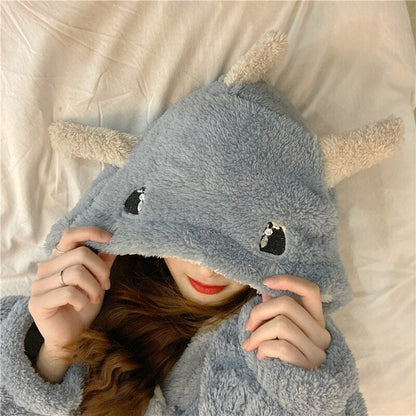 kawaiies-softtoys-plushies-kawaii-plush-Kawaii Pastel Dragon Plush Hoodie Blanket | NEW Apparel 