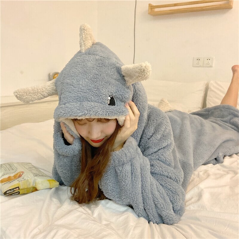 kawaiies-softtoys-plushies-kawaii-plush-Kawaii Pastel Dragon Plush Hoodie Blanket | NEW Apparel 