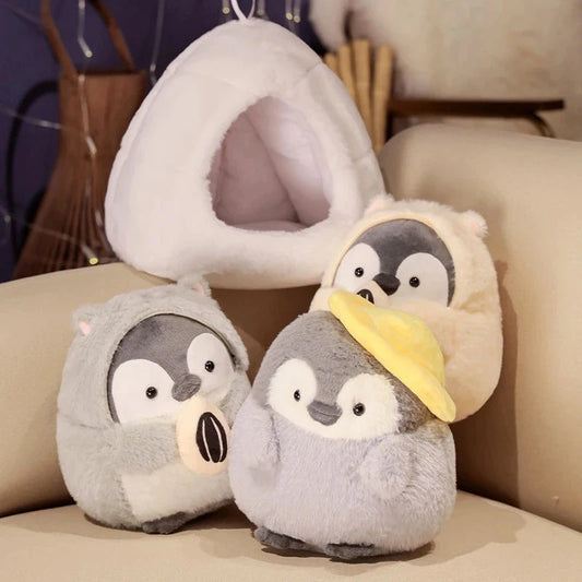 kawaiies-softtoys-plushies-kawaii-plush-Kawaii Penguin Nest Plushie Soft toy 
