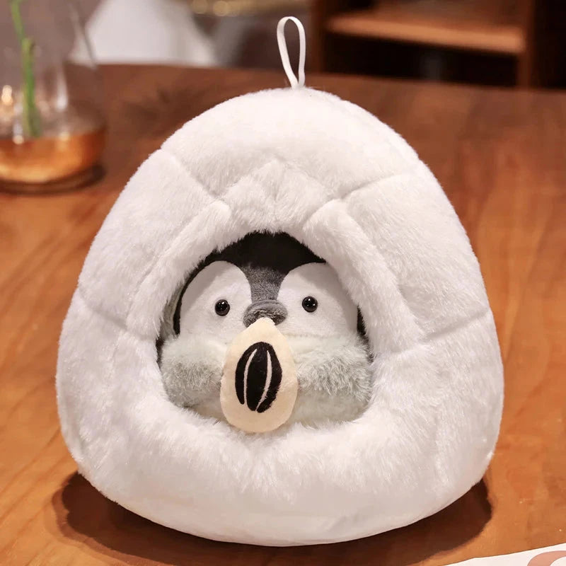 kawaiies-softtoys-plushies-kawaii-plush-Kawaii Penguin Nest Plushie Soft toy Gray Seed 