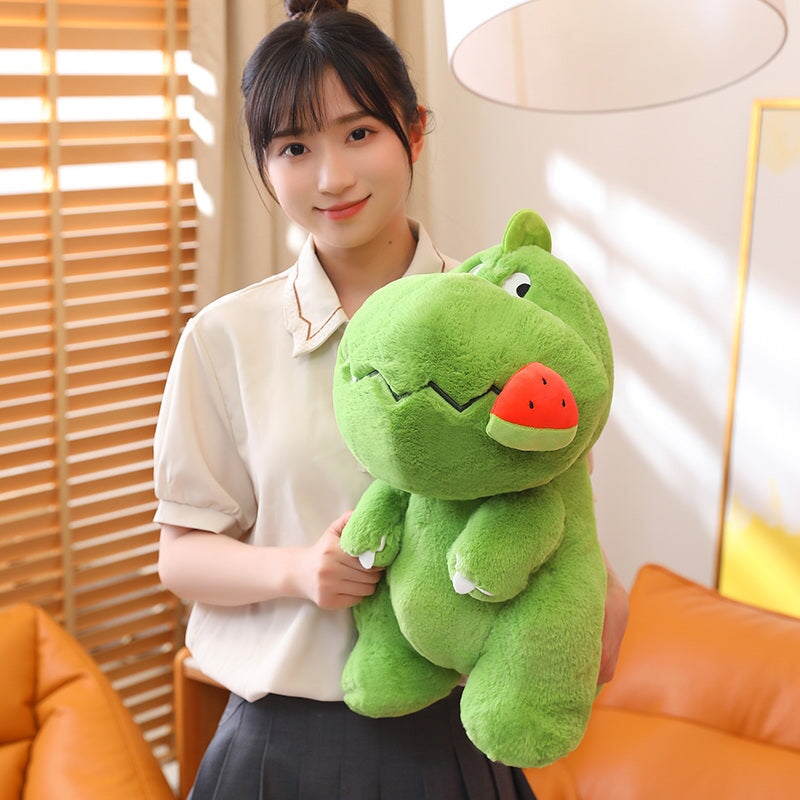 kawaiies-softtoys-plushies-kawaii-plush-Kawaii Pink Green Fluffy Dinosaur Plushies | NEW Soft toy 