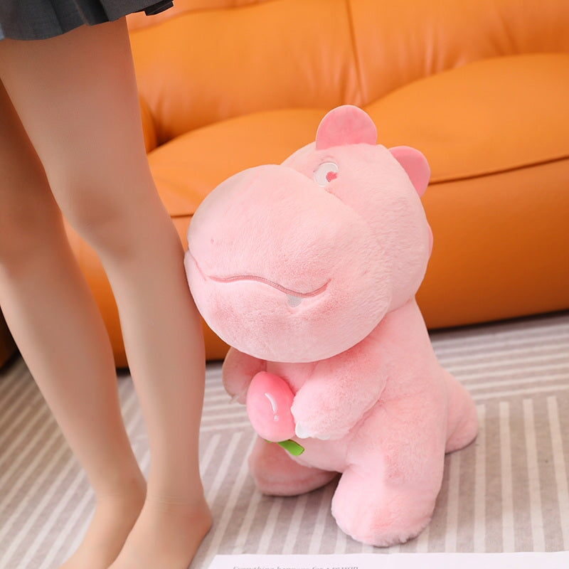 kawaiies-softtoys-plushies-kawaii-plush-Kawaii Pink Green Fluffy Dinosaur Plushies | NEW Soft toy 