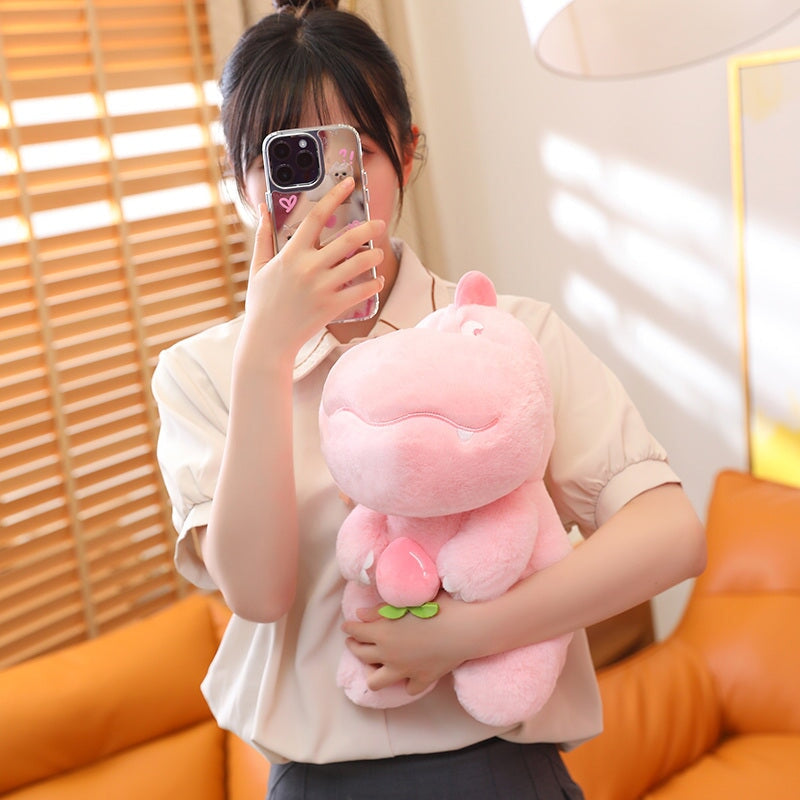 kawaiies-softtoys-plushies-kawaii-plush-Kawaii Pink Green Fluffy Dinosaur Plushies | NEW Soft toy 