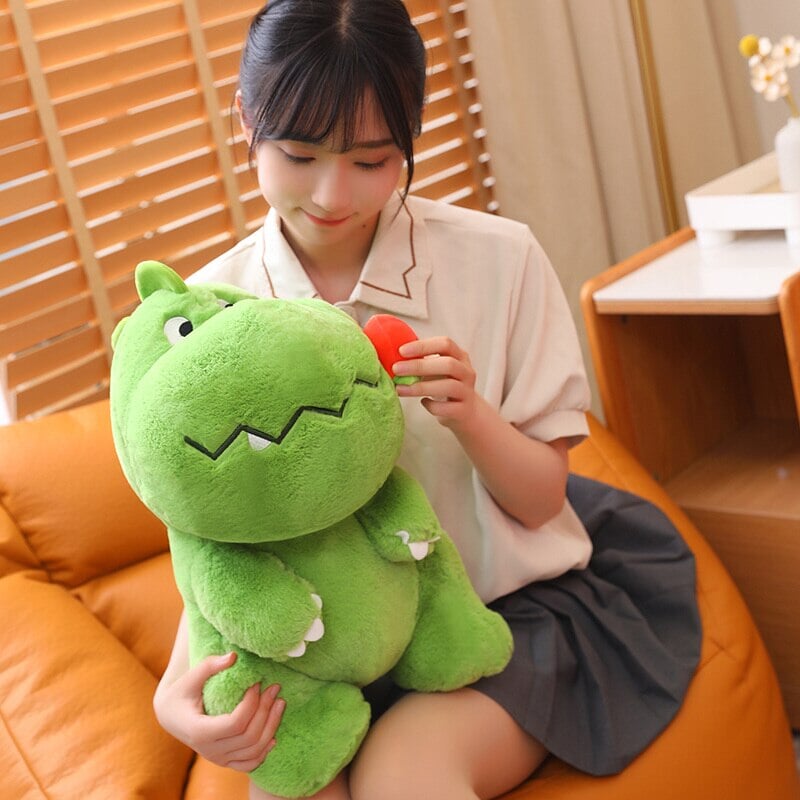 kawaiies-softtoys-plushies-kawaii-plush-Kawaii Pink Green Fluffy Dinosaur Plushies | NEW Soft toy 