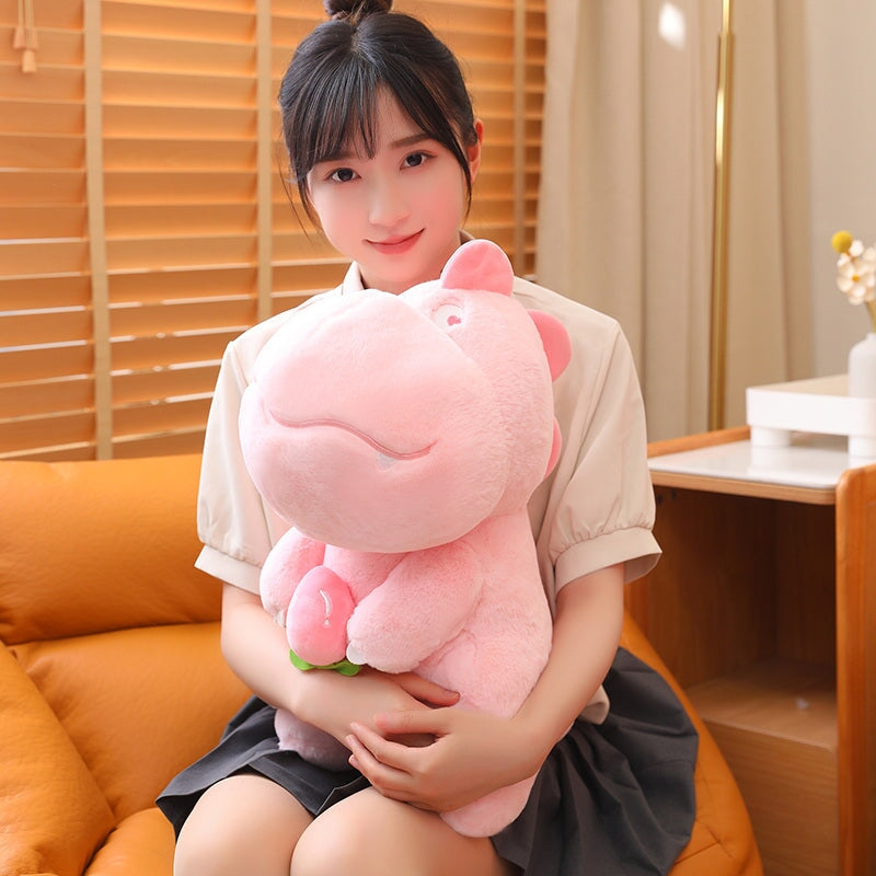 kawaiies-softtoys-plushies-kawaii-plush-Kawaii Pink Green Fluffy Dinosaur Plushies | NEW Soft toy 