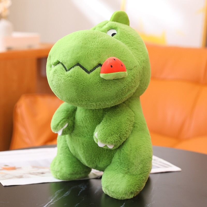 kawaiies-softtoys-plushies-kawaii-plush-Kawaii Pink Green Fluffy Dinosaur Plushies | NEW Soft toy Green 25cm 