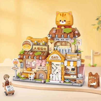 kawaiies-softtoys-plushies-kawaii-plush-Kawaii Pink Panda Ginger Cat Shop Micro Building Sets Build it Ginger Cat 