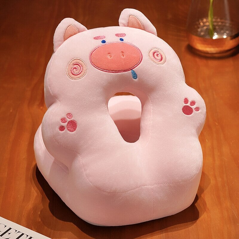 kawaiies-softtoys-plushies-kawaii-plush-Kawaii Power Nap Head Rest Cushion | NEW Pillows Pig 
