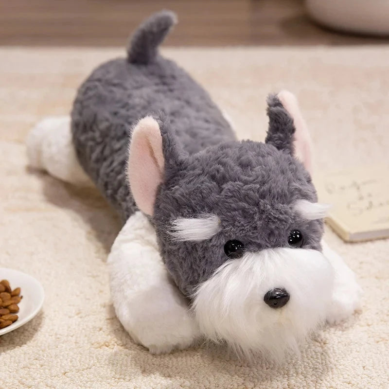 kawaiies-softtoys-plushies-kawaii-plush-Kawaii Schnauzer Dog Plushies Soft toy Grey 45cm 