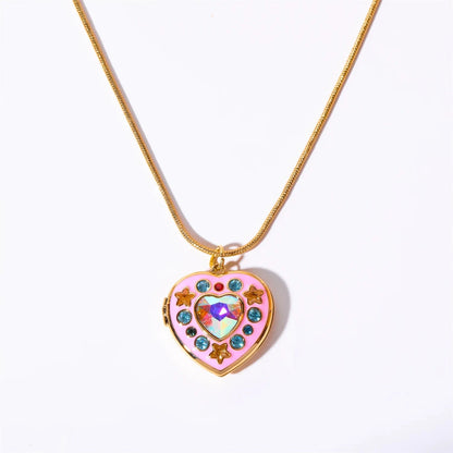 kawaiies-softtoys-plushies-kawaii-plush-Kawaii Star & Heart Gem Pendant Necklaces Jewelry Heart B 