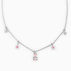 kawaiies-softtoys-plushies-kawaii-plush-Kawaii Starry Bear Pink 18K Gold-Plated Station Necklace Jewelry 