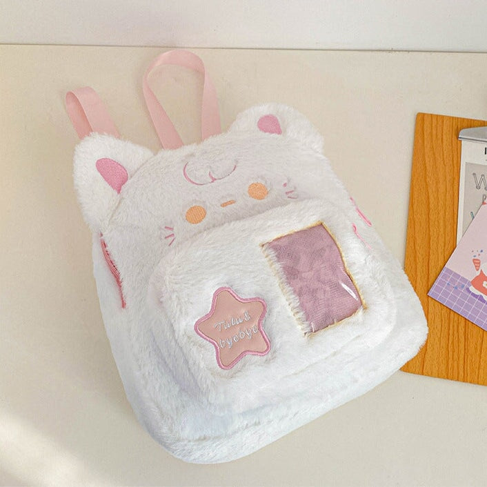 kawaiies-softtoys-plushies-kawaii-plush-Kawaii Stars Cat Dog Plush Backpack Bags 