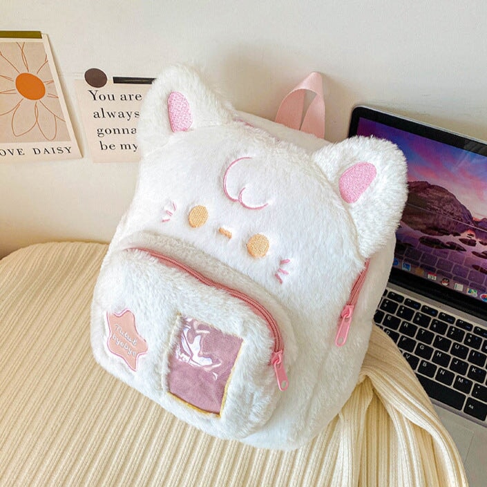 kawaiies-softtoys-plushies-kawaii-plush-Kawaii Stars Cat Dog Plush Backpack Bags 