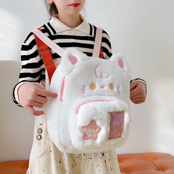 kawaiies-softtoys-plushies-kawaii-plush-Kawaii Stars Cat Dog Plush Backpack Bags 