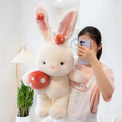 kawaiies-softtoys-plushies-kawaii-plush-Kawaii White Bunny Mushroom Plushie Soft toy 