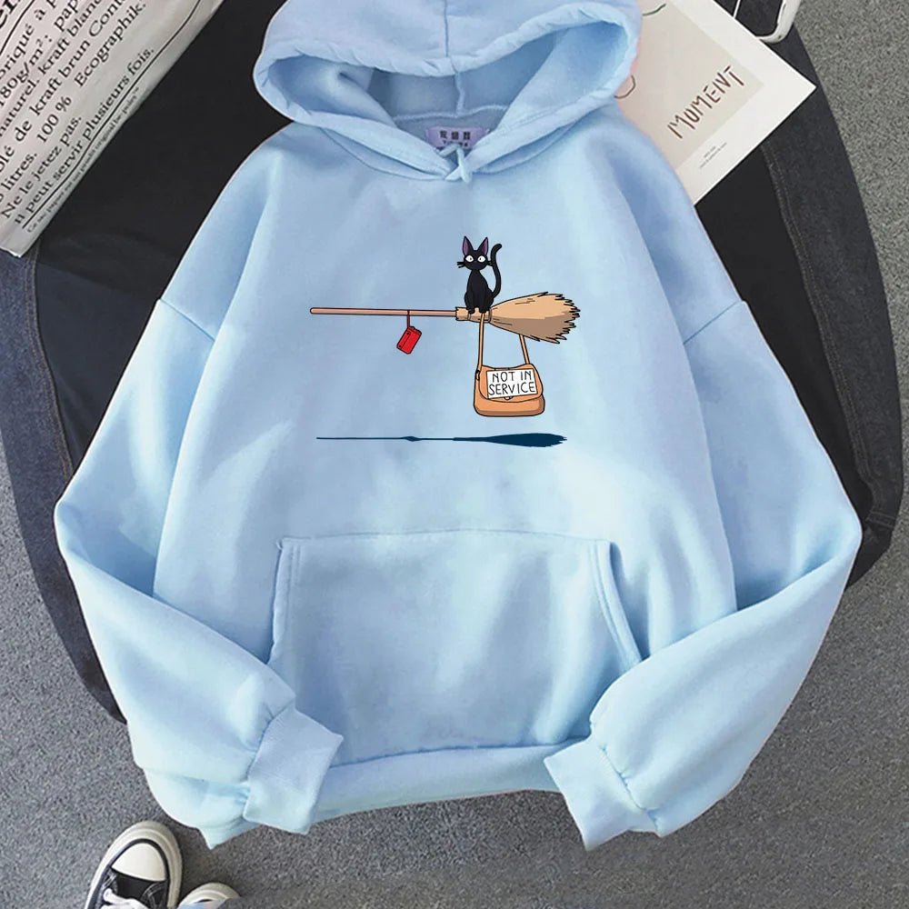 kawaiies-softtoys-plushies-kawaii-plush-Kiki's Delivery Service Black Cat Unisex Hoodie Apparel 